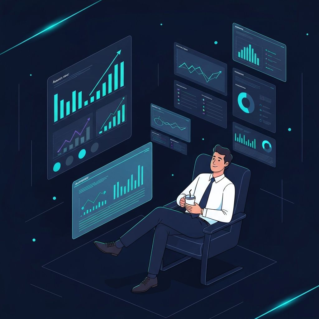 Business owner relaxing while business runs on autopilot